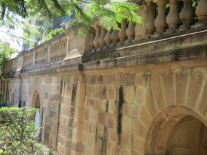 Cathedral wall Fortitude Valley walk